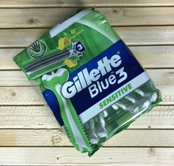 Одноразові станки Gillette Blue 3 Sensitive - 12 шт.