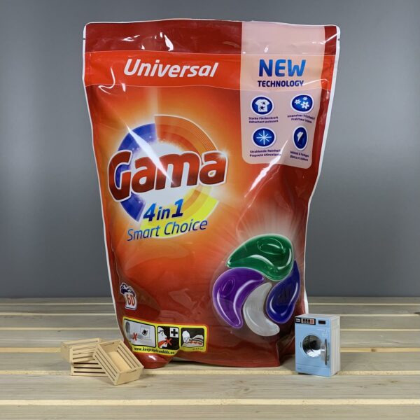 Капсули для прання Gama 4in1 "Universal" 60шт.