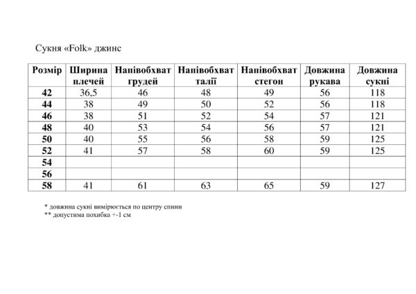 "Folk" жіноча сукня - вишиванка в синьому кольорі - Зображення 2