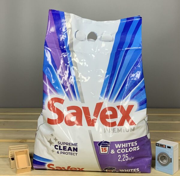 Спучий порошок в пакеті Savex Premium White & Color - 2,25 кг.