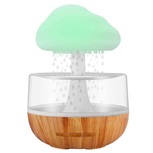 Нічник-зволожувач з ефектом дощу Cloud Rain Humidifier, Аромадіфузор зволожувач повітря для дому