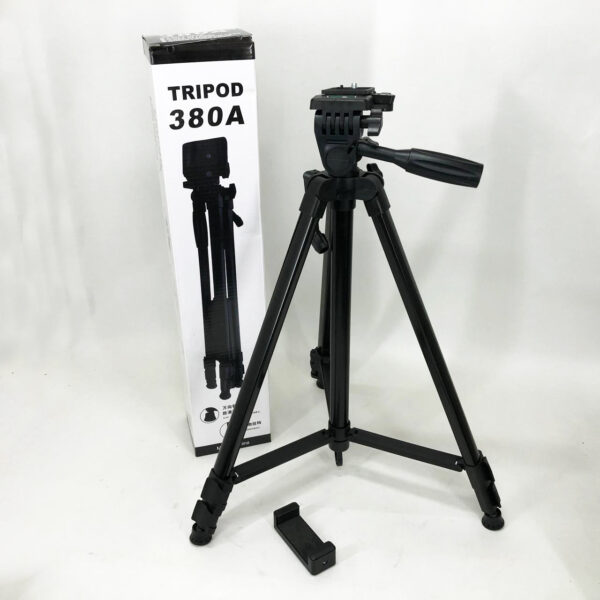 Штатив для камери, телефону, трипод, тринога TriPod 380A 0.50-1.35м, Штатив розкладний для фото