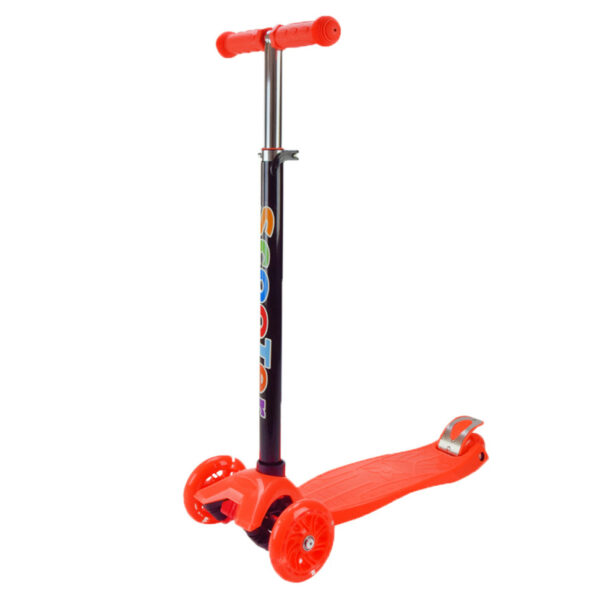 Самокат дитячий 3-х колісний Scooter Maxi SC2401(Orange) колеса що світяться, помаранчевий