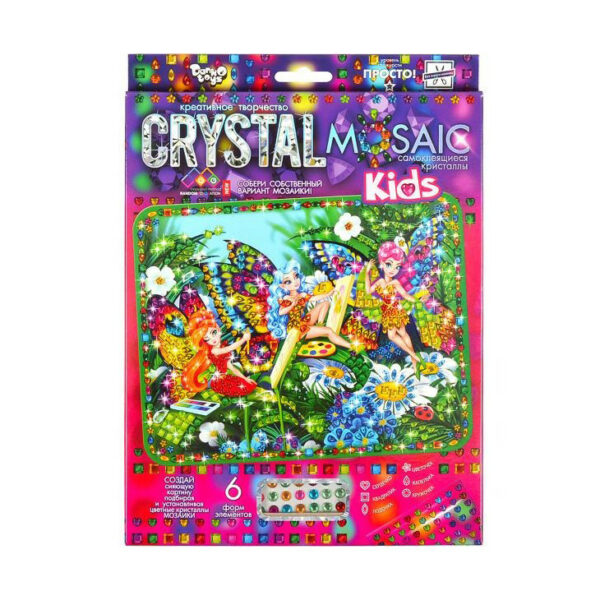 Набір креативної творчості "Kids Crystal Mosaic" CRMk-01-09, 6 форм елементів