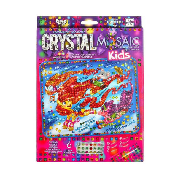 Набір креативної творчості "Kids Crystal Mosaic" CRMk-01-03, 6 форм елементів