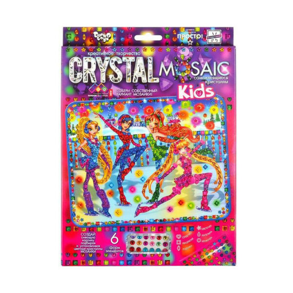 Набір креативної творчості "Kids Crystal Mosaic" CRMk-01-02, 6 форм елементів