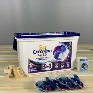 Капсули для прання темних речей Coccolino Care 3в1 Black & Dark 40 шт.