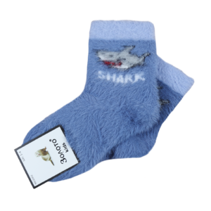 Шкарпетки дитячі норка "Shark", Синій, 1-4