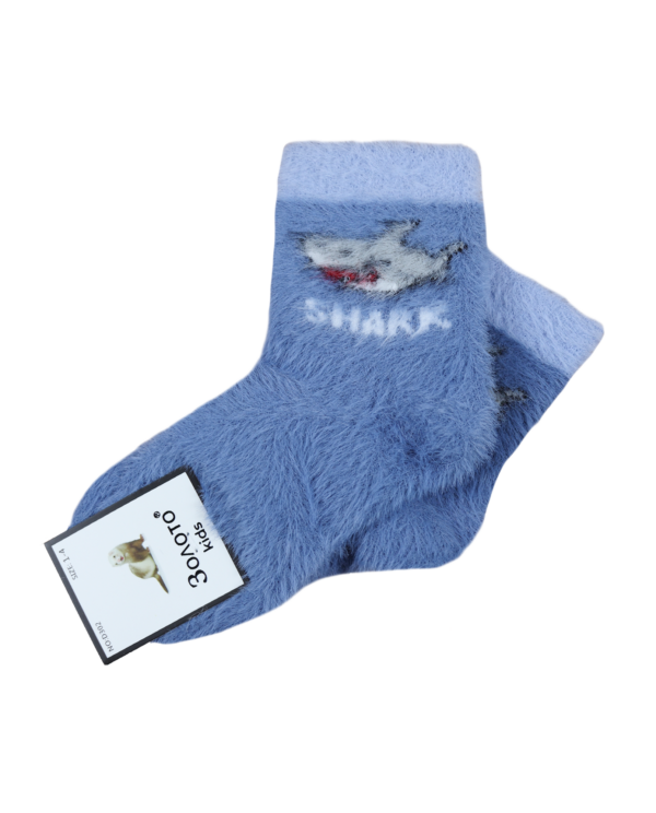 Шкарпетки дитячі норка "Shark", Синій, 1-4