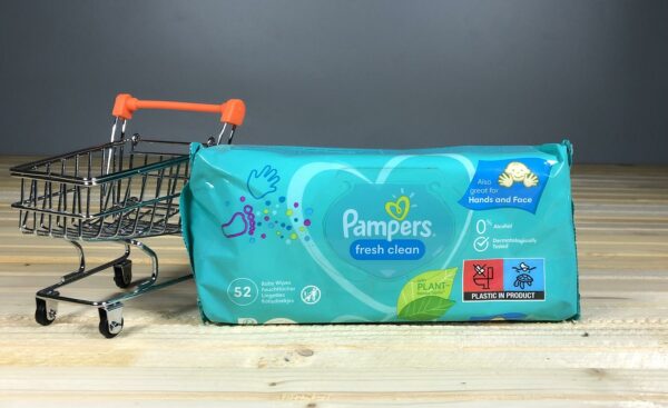 Дитячі вологі серветки Pampers Freah Clean 52 шт.