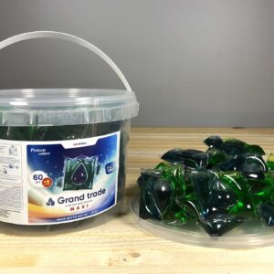 Капсули для прання Grand Trade Maxi 3в1 Універсальні - 60+5 шт.