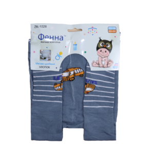 Колготки під памперс для хлопчиків, Графіт, 0-6