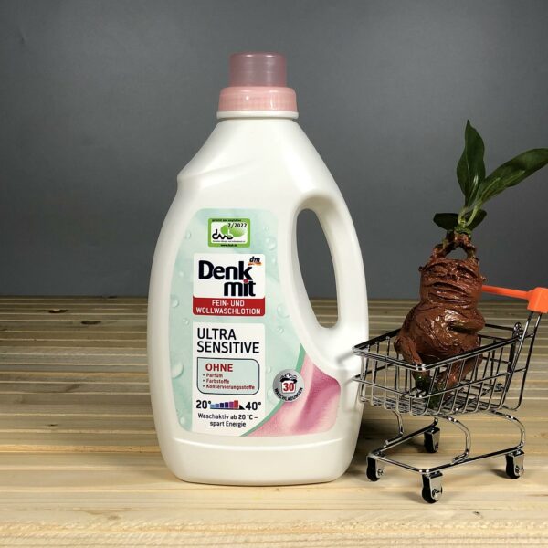 Гель для прання безфосфатний дитячий DenkMit Ultra Sensitive - 1,5 л. 30 прань.