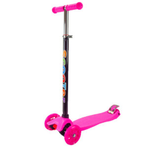Самокат дитячий 3-х колісний Scooter Maxi SC2401(Pink) колеса що світяться, рожевий