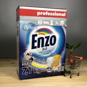 Пральний порошок Deluxe Enzo 2in1 Universal - 7.1 кг. 100 циклів прання.