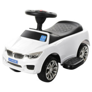 Дитяча каталка-толокар M 3503B-1 Білий, з батьківською ручкою