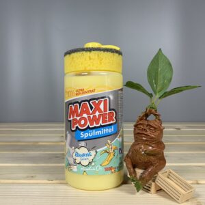 Засіб для миття посуду Maxi Power Банан з губкою, 1 л.