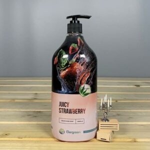 Рідке мило Bergreen з дозатором Juicy Strawberry - 1000 мл.