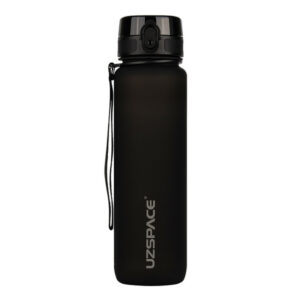 Пляшка для води UZSPACE 3038(Black) 1000 мл, чорна