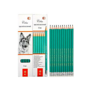 Олівець простий НВ № 2 "С" COLOR-IT CR655 в упаковці 12 шт
