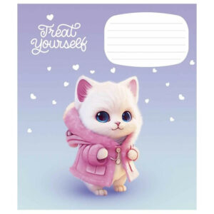 Зошит учнівський "Cute little animals" 012-3333K-2 в клітинку, 12 аркушів