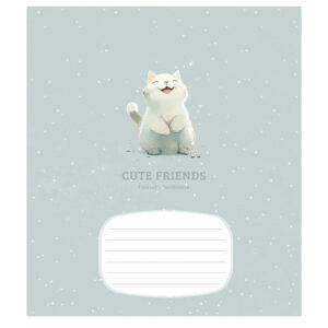 Зошит учнівський "Cute friends" 012-3292K-5 в клітинку, 12 аркушів