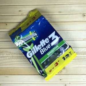 Одноразові станки Gillette Blue 3 Sensitive - 12 шт.