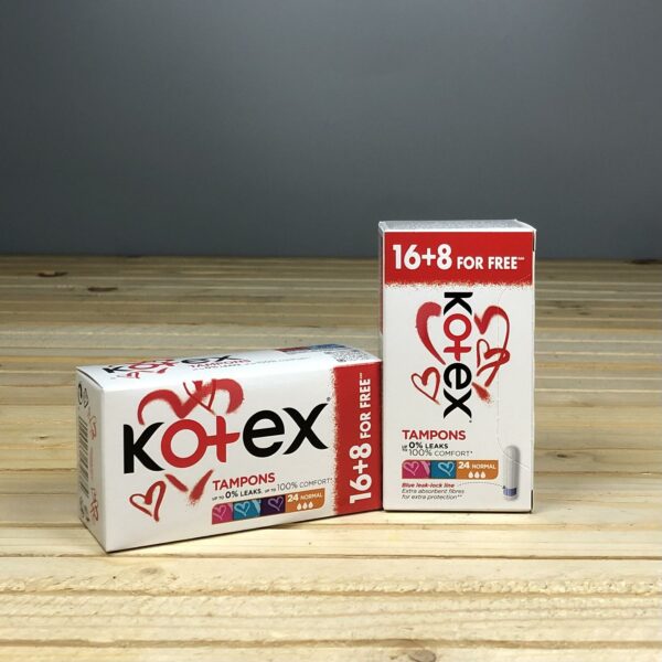 Тампони Kotex Normal - 16+8 шт.