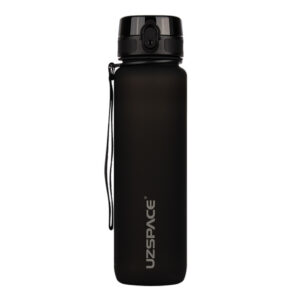 Пляшка для води UZSPACE 3038(Black) 1000 мл, чорна