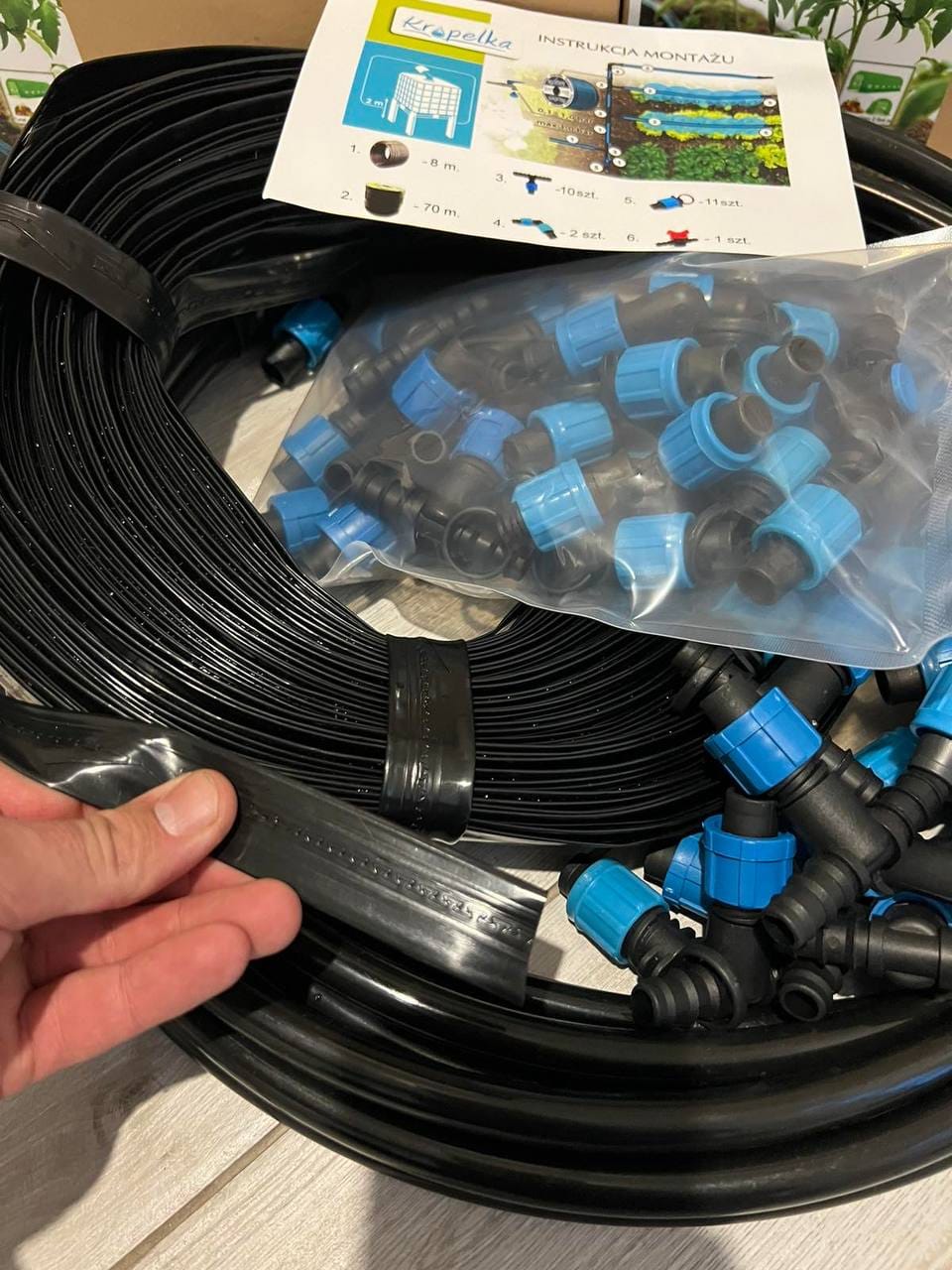 Система крапельного поливу 18м2