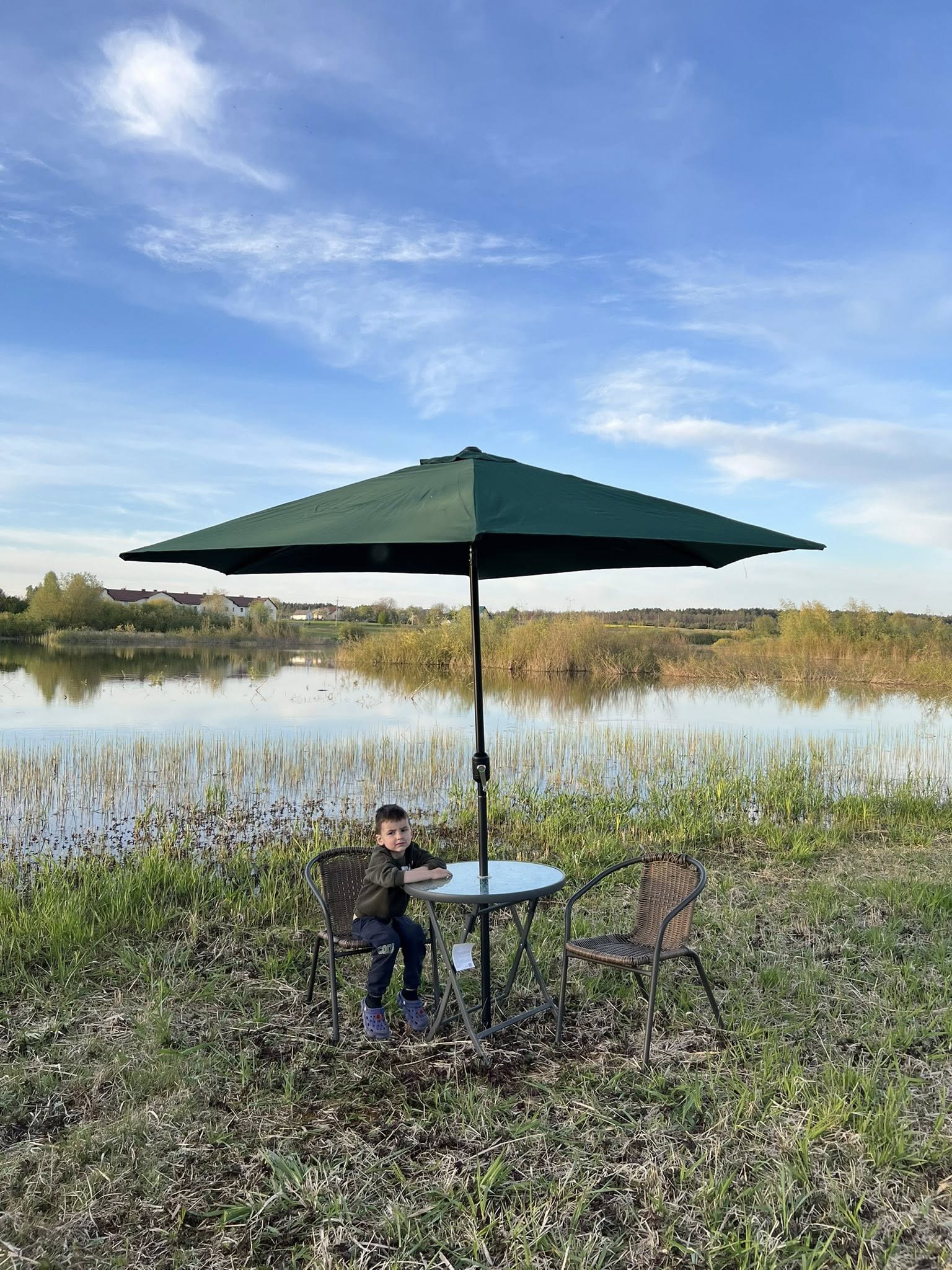 Парасоля «Кафе» 3м 6 спиць антивітер (з нахилом)