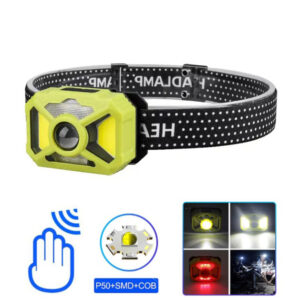 Ліхтар налобний 2323-P50+SMD+COB (white/red)