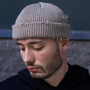 Рвана Шапка Біні Without Destroyed Капучино Man