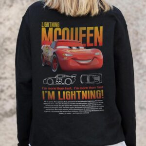 Жіночий Утеплений Оверсайз Світшот На Флісі З Принтом Without Mcqueen Black