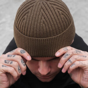 Утеплена Трикотажна Шапка Біні Докер На Флісі Without Gvido Khaki Man