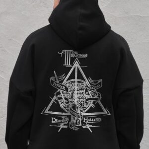 Чоловіче Оверсайз Худі Толстовка На Флісі З Капюшоном Та Принтом Without Brothers Black