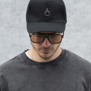 Чоловіча Кепка Бейсболка Тракер Without З Принтом Finger Black