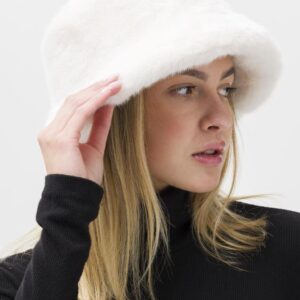 Жіноча Шерстяна Утеплена Панамка Without Malone White