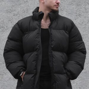 Чоловіча Пухова Куртка Стьобана Пуховик Без Капюшона Without Nest Black