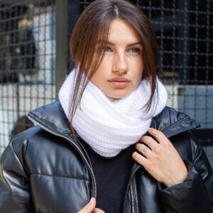 Шарф Хомут Without Scarf Жіночий Білий