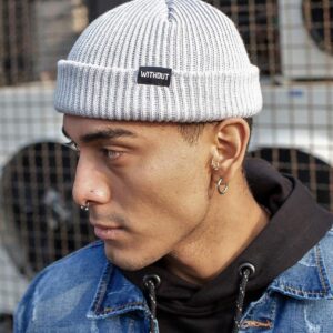 Шапка Бiнi Without Leon 21 Чоловіча Сiра