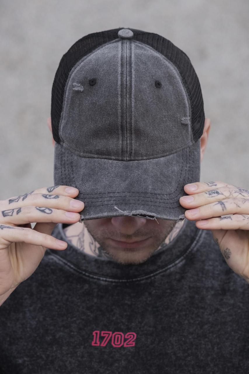 Чоловіча Кепка Бейсболка Сітка Without Champ Gray