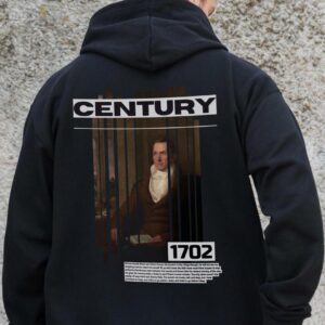 Чоловіче Утеплене Зіп Худі На Флісі Зіпер З Принтом Century Without Kane Black