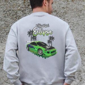 Чоловічий Утеплений Оверсайз Світшот На Флісі З Принтом Without Eclips Gray