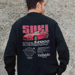 Чоловічий Утеплений Оверсайз Світшот На Флісі З Принтом Without Suki Black