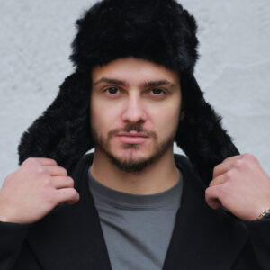 Чоловіча Хутряна Шапка Вушанка Without Alaska Black