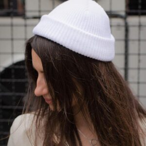 Шапка Бiнi Without Leon Жіноча Біла