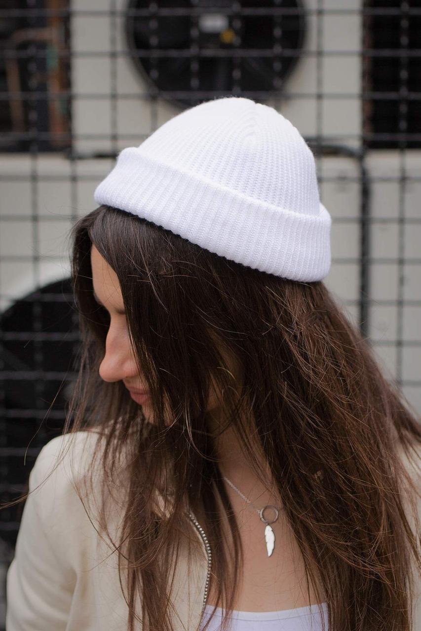 Шапка Бiнi Without Leon Жіноча Біла