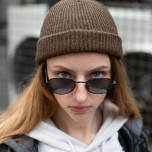 Шапка Біні Without Leon Жіноча Капучино