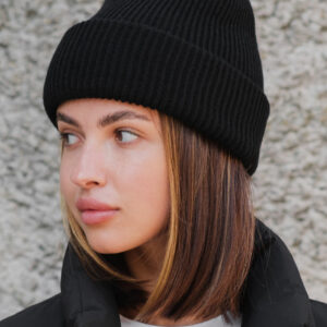 Подовжена Трикотажна Шапка Біні Докер Without Dominic Black Woman